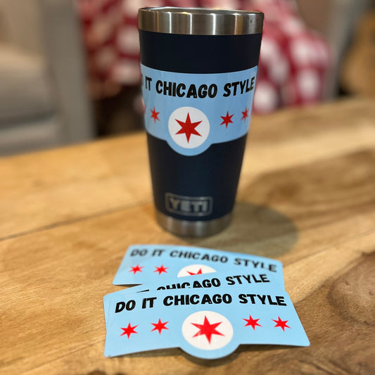 Do It Chicago Style Sticker (Blue)