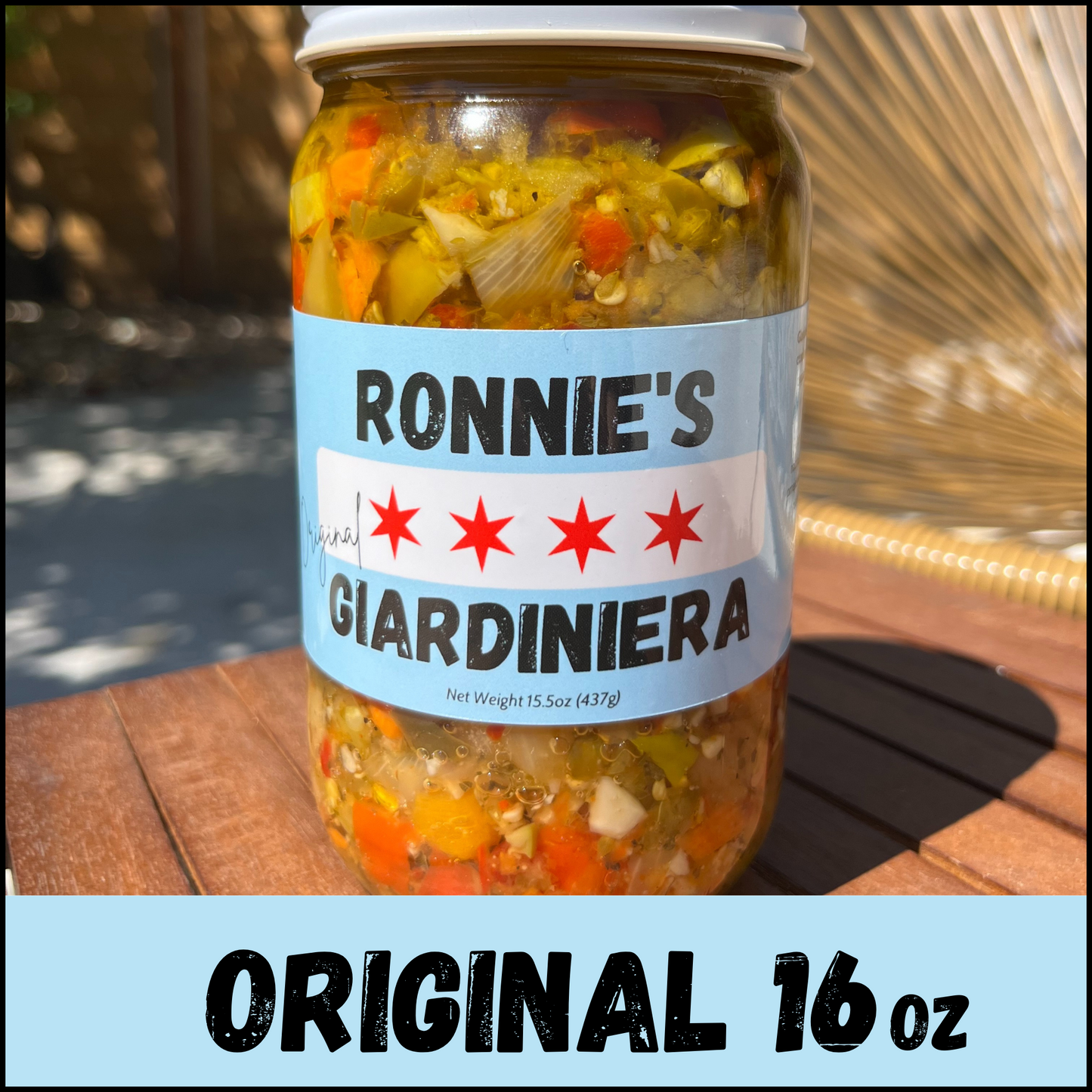 16oz Original Giardiniera (Mild/Medium)